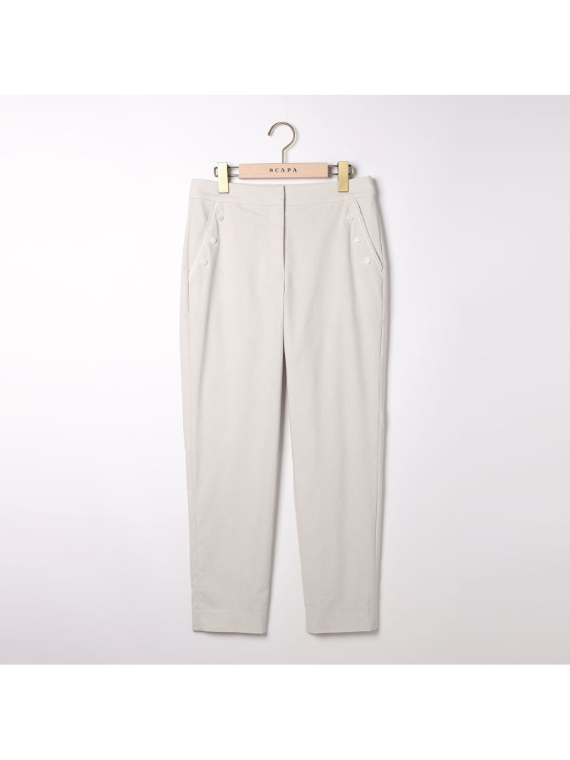 【SALE／60%OFF】ストレッチコットンパンツ SCAPA スキャパ パンツ その他のパンツ グレー ネイビー【RBA_E】【送料無料】[ Fashion]｜スキャパ／キース