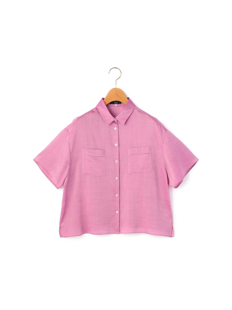 【SALE／56%OFF】【Lサイズ】ウォッシャブルキュプラブラウス KEITH キース トップス シャツ・ブラウス レッド ベージュ ネイビー ブルー【RBA_E】【送料無料】[ Fashion]