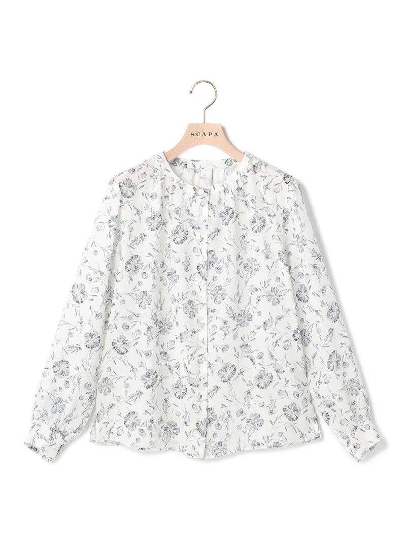 【SALE／29%OFF】ボヘミアンフラワーブラウス SCAPA スキャパ トップス シャツ・ブラウス【RBA_E】【送料無料】[ Fashion]｜スキャパ／キース