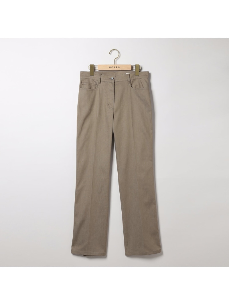 ソフトシャンブレーパンツ SCAPA スキャパ パンツ その他のパンツ ネイビー ベージュ【送料無料】[ Fashion]｜スキャパ／キース