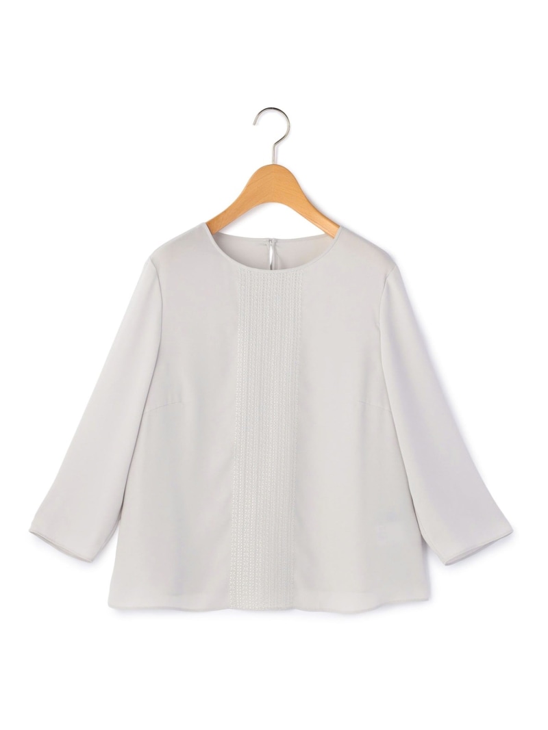 【Lサイズ】バックサテンブラウス KEITH キース トップス シャツ・ブラウス グレー【送料無料】[ Fashion]