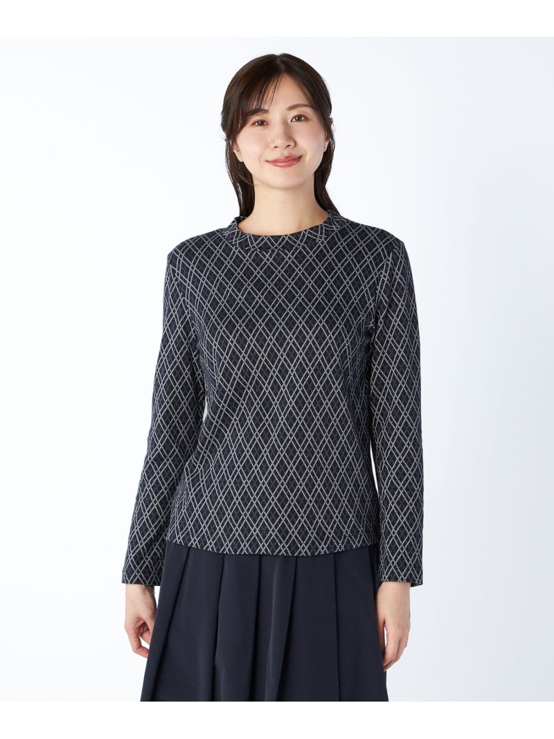 【SALE／36%OFF】ダイヤパターンカットソースタンドカラー KEITH キース トップス カットソー・Tシャツ グレー ネイビー【RBA_E】【送料無料】[ Fashion] 9,372円