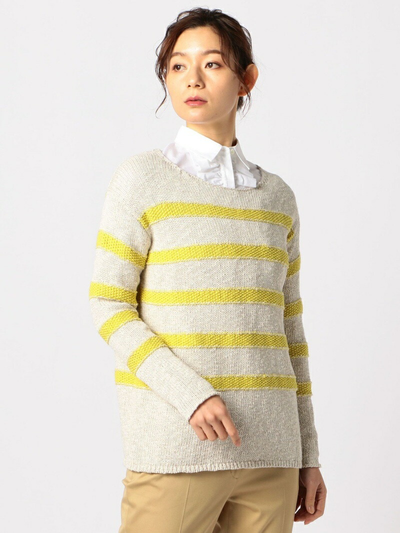 最新エルメス クルーズニット長袖 Scapa スキャパ ニット 長袖ニット イエロー ネイビー Rakuten Fashion 売れ筋 Aqsasport Org