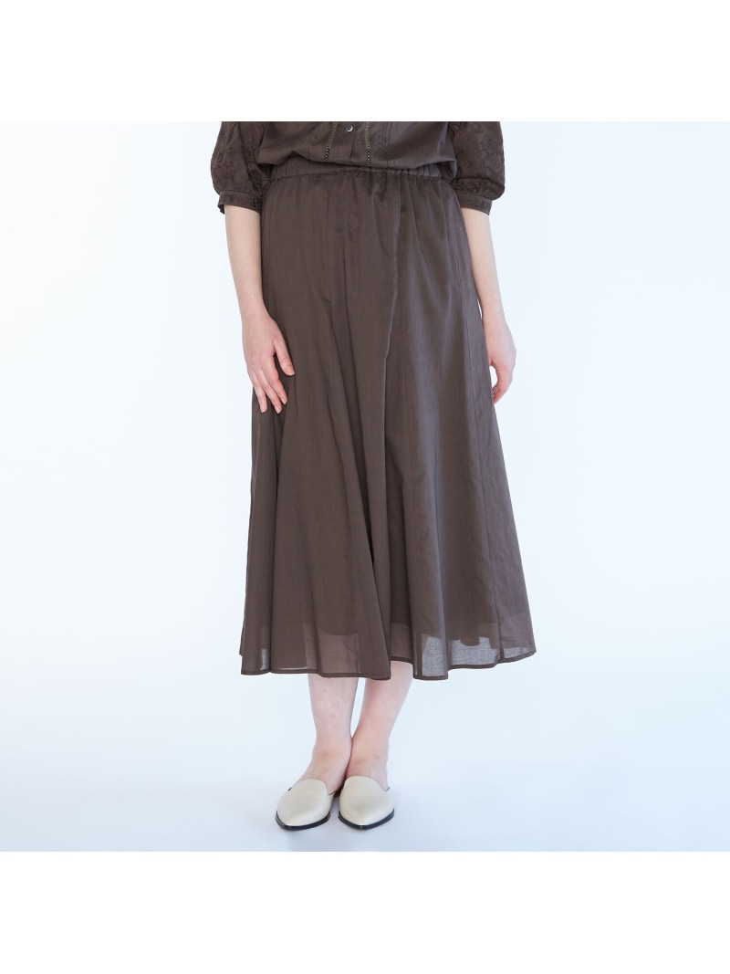 【SALE／58%OFF】コットンローンスカート SCAPA スキャパ スカート その他のスカート パープル【RBA_E】【送料無料】[ Fashion]｜スキャパ／キース