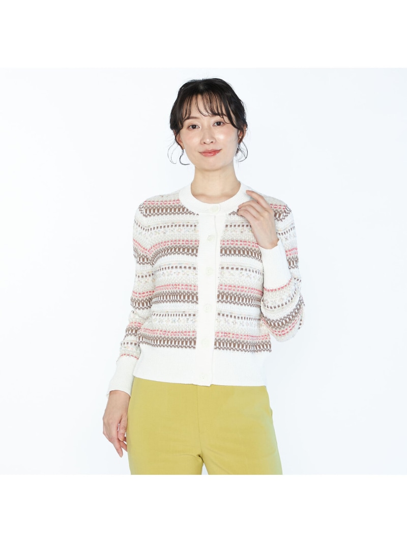 【SALE／52%OFF】プランタンフェアアイルカーディガン SCAPA スキャパ トップス ニット ホワイト ネイビー【RBA_E】【送料無料】[ Fashion] 17,963円