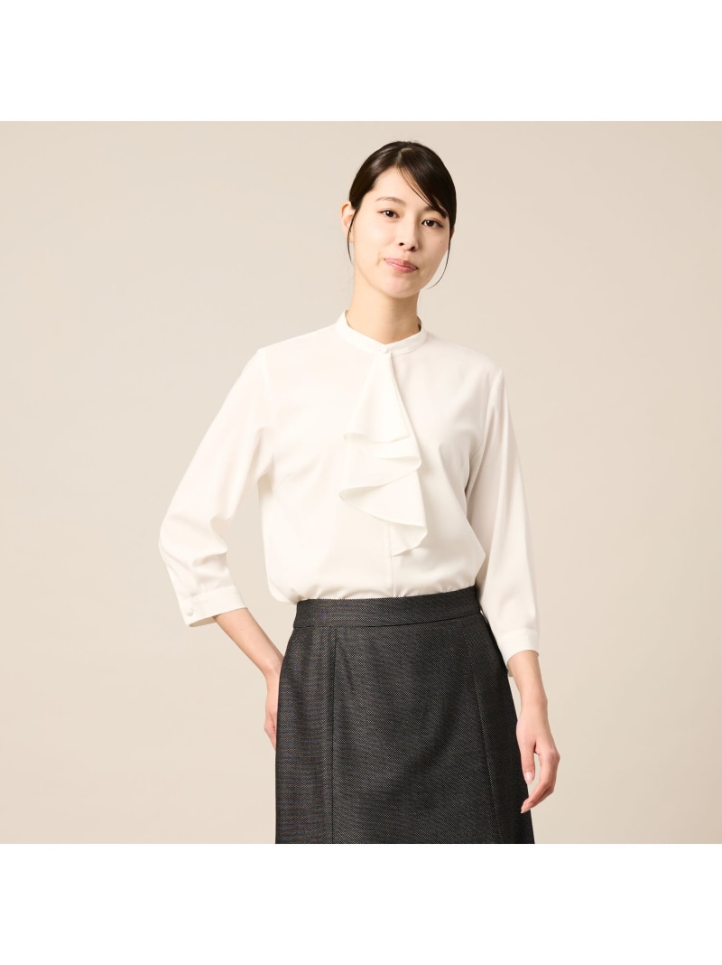 Lサイズ】ソフトポプリンブラウス KEITH キース トップス シャツ