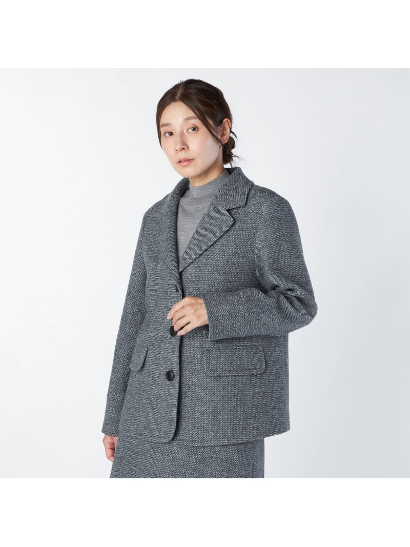 【SALE／52%OFF】【Lサイズ】ブリティッシュツィードジャケット KEITH キース ジャケット・アウター テーラードジャケット・ブレザー ネイビー レッド【RBA_E】【送料無料】[ Fashion]