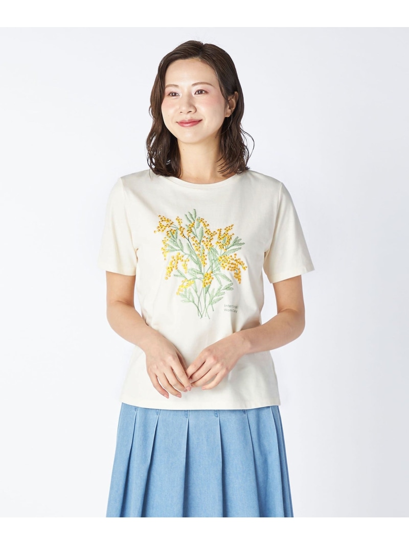 【Lサイズ】40/2天竺カットソー KEITH キース トップス カットソー・Tシャツ ホワイト グリーン【送料無料】[ Fashion]