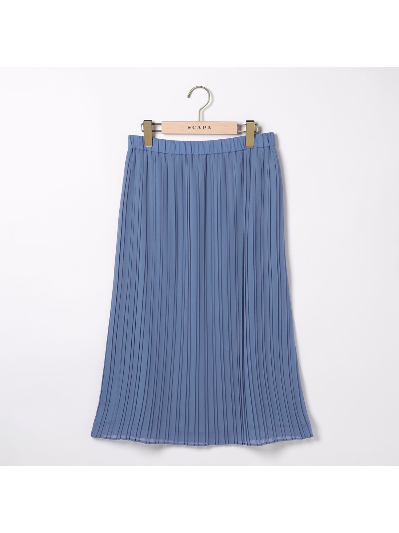 【SALE／60%OFF】エアリーシフォンスカート SCAPA スキャパ スカート その他のスカート ブラック【RBA_E】【送料無料】[ Fashion]