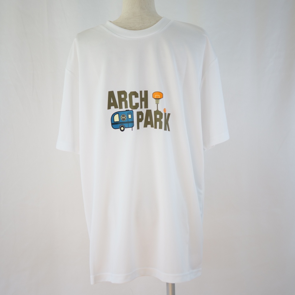 市場 Arch tee park ホワイト Tシャツ アーチ 半袖 BB DRY バスケットウェア