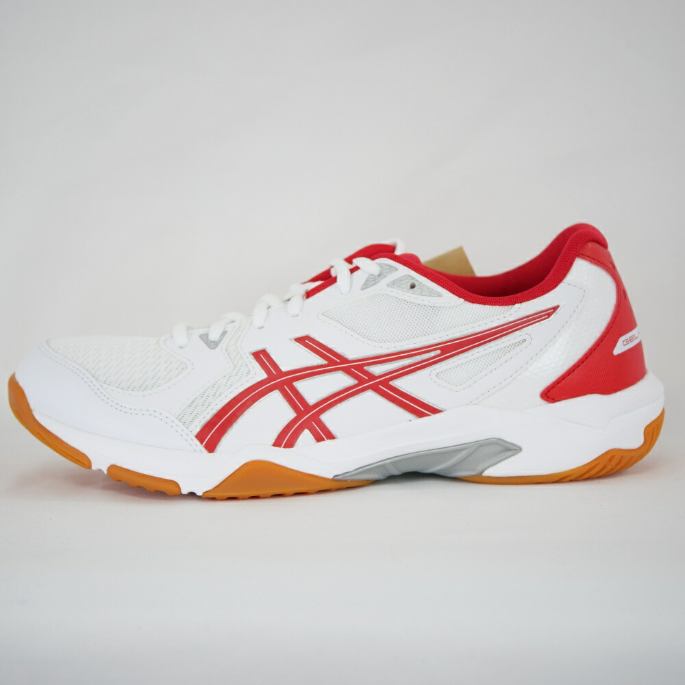 市場 アシックス バレーボールシューズ ASICS ゲルロケット ホワイト×レッド 10