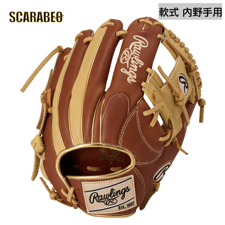 ☆新品未使用☆ローリングス　軟式用グローブ　GR4FHTCN62 右投げ用 Rawlings 送料無料 ローリングス 軟式グローブ GR4FHTCN62 内