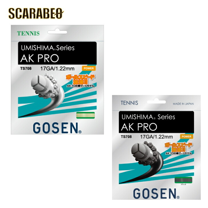 楽天市場】ゴーセン GOSEN テニスガット ナイロン ストリング AKパワー