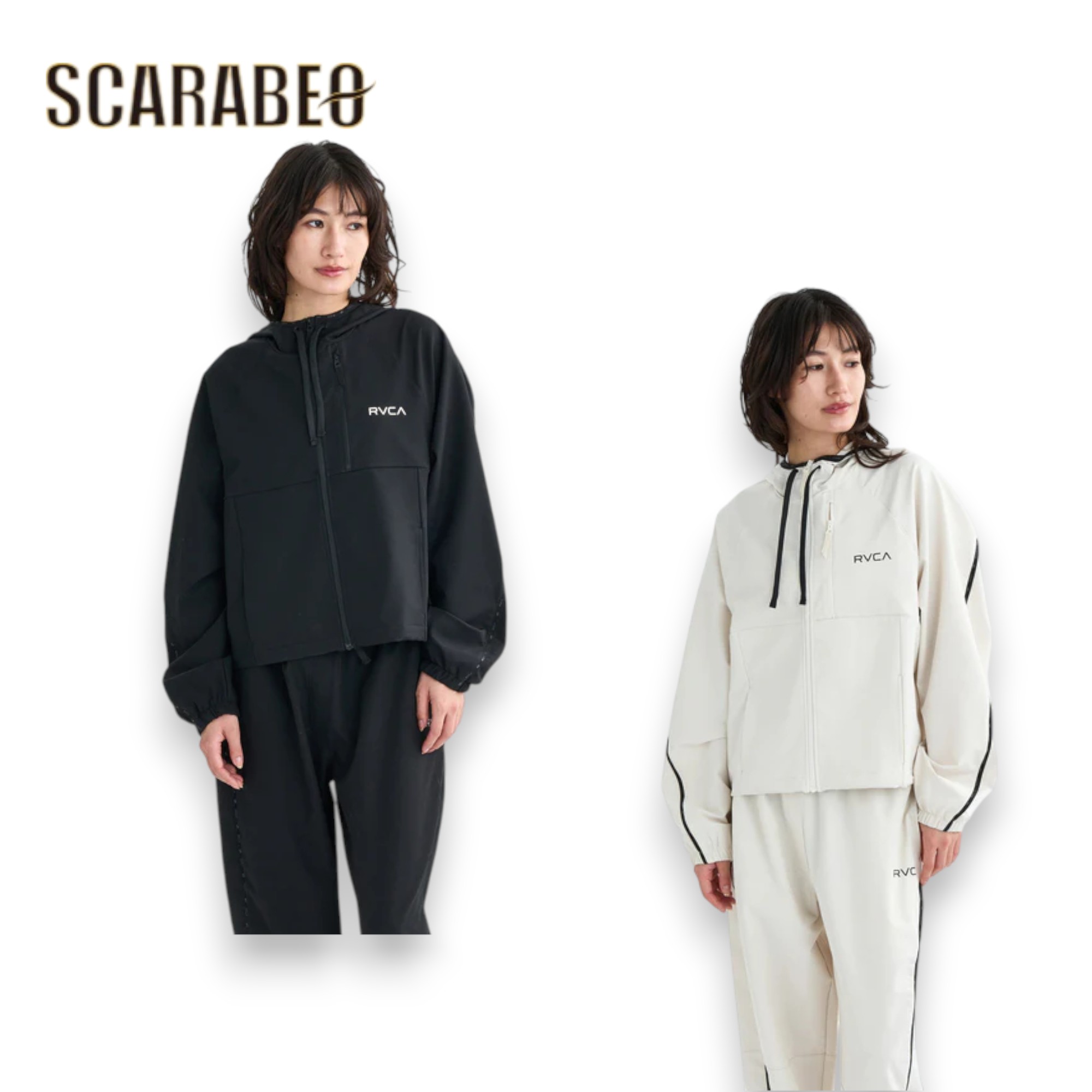 RVCA ルーカ ジャケット レディース MINI RVCA TECH JACKET BF044750 ブラック 黒 撥水 ストレッチ ソフトシェル フーディー 2025年秋冬モデル bf044750|スポーツショップSCARABEO