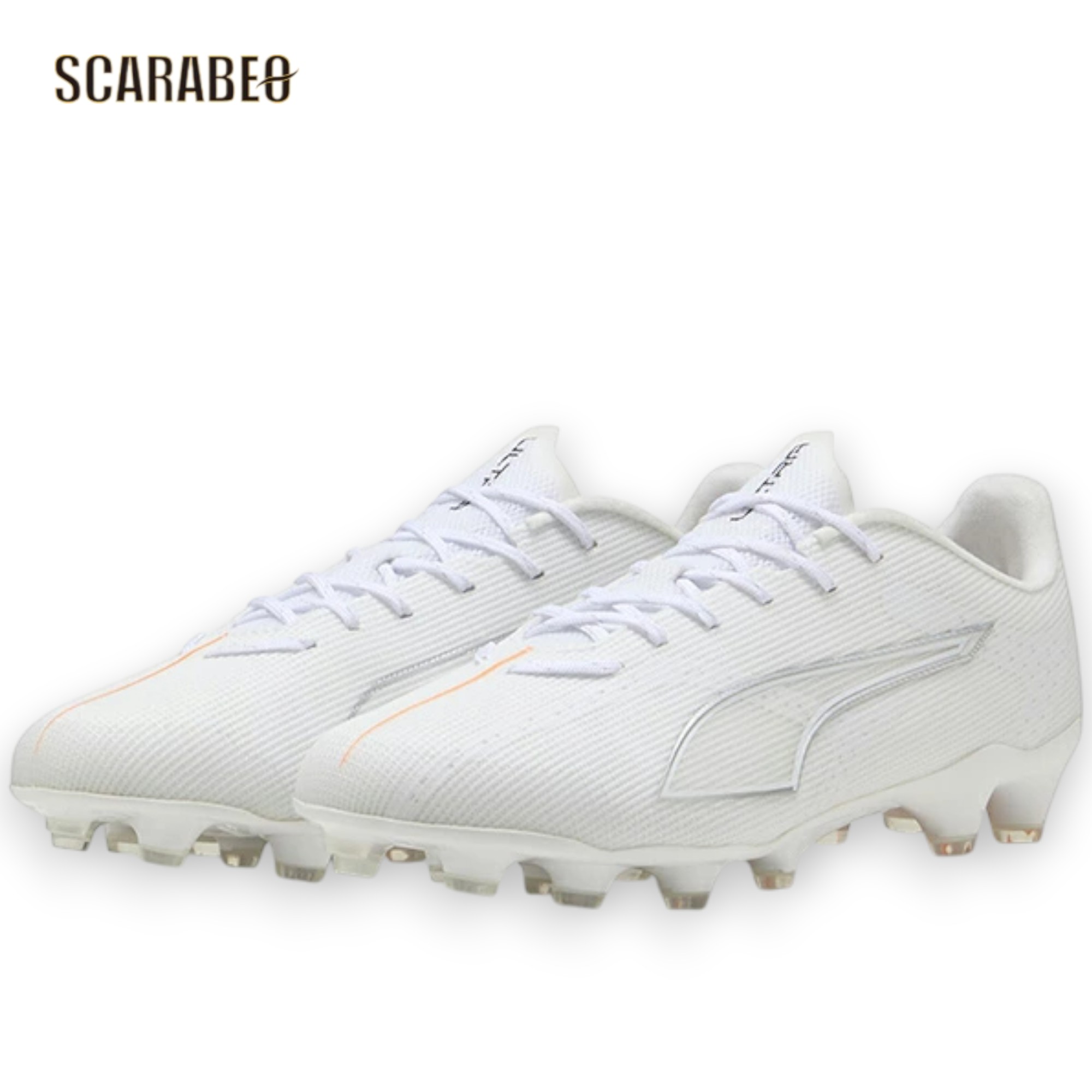 PUMA ピューマ ウルトラ 6 労働者階級 HG/AG 蹴球スパイク WHITE PACK 白いこと 土 人工芝 生まれながら芝 相応う 軽さ す早さ青写真 108553-04