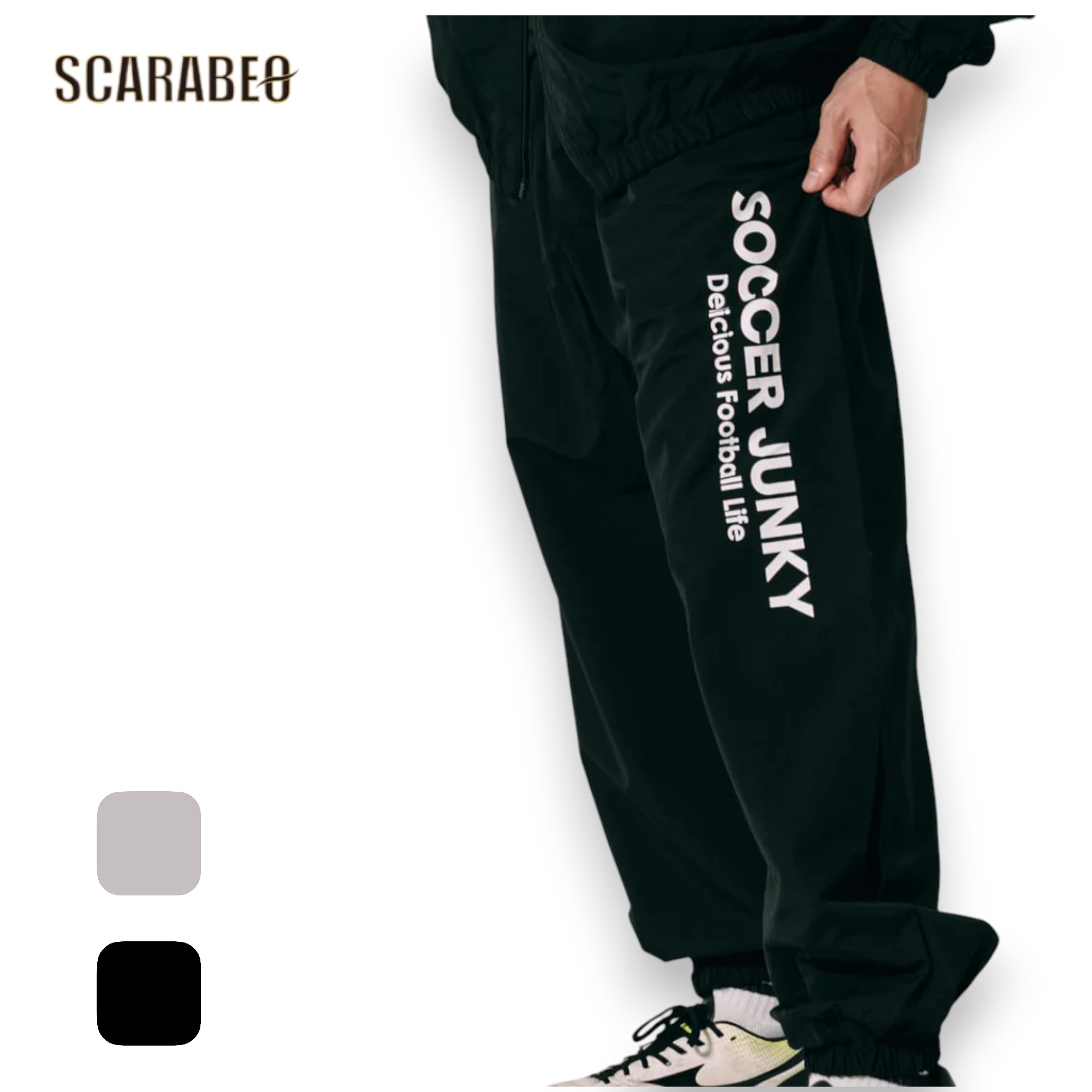 soccer junky サッカージャンキー レトロワッシャー パンツ SJ25F52 SJ25F53 メンズ ナイロンパンツ トレーニング サッカー フットサル セットアップ対応 sj25f53｜スポーツショップSCARABEO