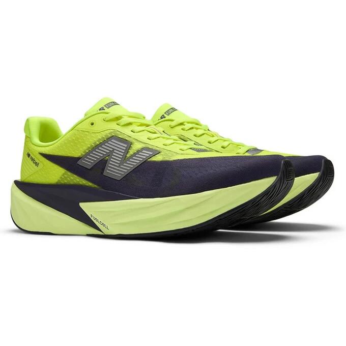 ニュー平衡にする New Balance FuelCell Rebel v5 MFCX4TR2E メンズ 駈けっくらシューズ 2E マラソン 小股走り 菩提樹×黒いこと mfcx4tr2e