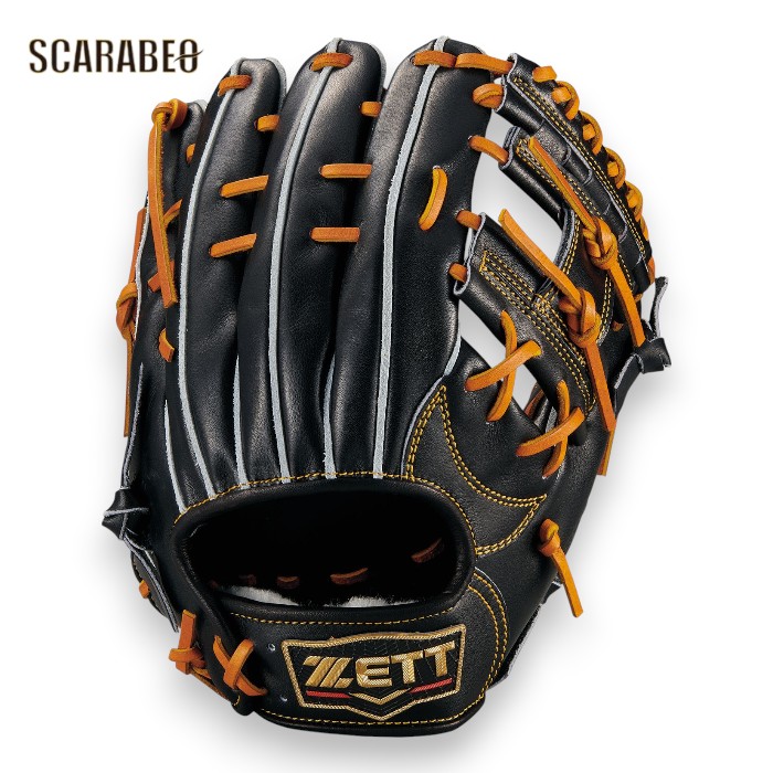 ゼット ZETT プロステイタス プレミアム 硬式グラブ 内野手用 源田モデル 236型 サイズ4 二塁手 遊撃手 右投げ 日本製 限定 ブラック&times;オークブラウン 高校野球対応 bprogp656-1936｜スポーツショップSCARABEO