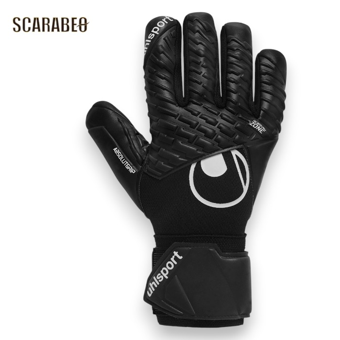 Uhlsport ウールシュポルト GKグローブ ファングマシーネ コンフォート アブソルートグリップ ハーフネガティブ 1011430-01 キーパーグローブ サッカー 試合用 高グリップ 1011430-01|スポーツショップSCARABEO