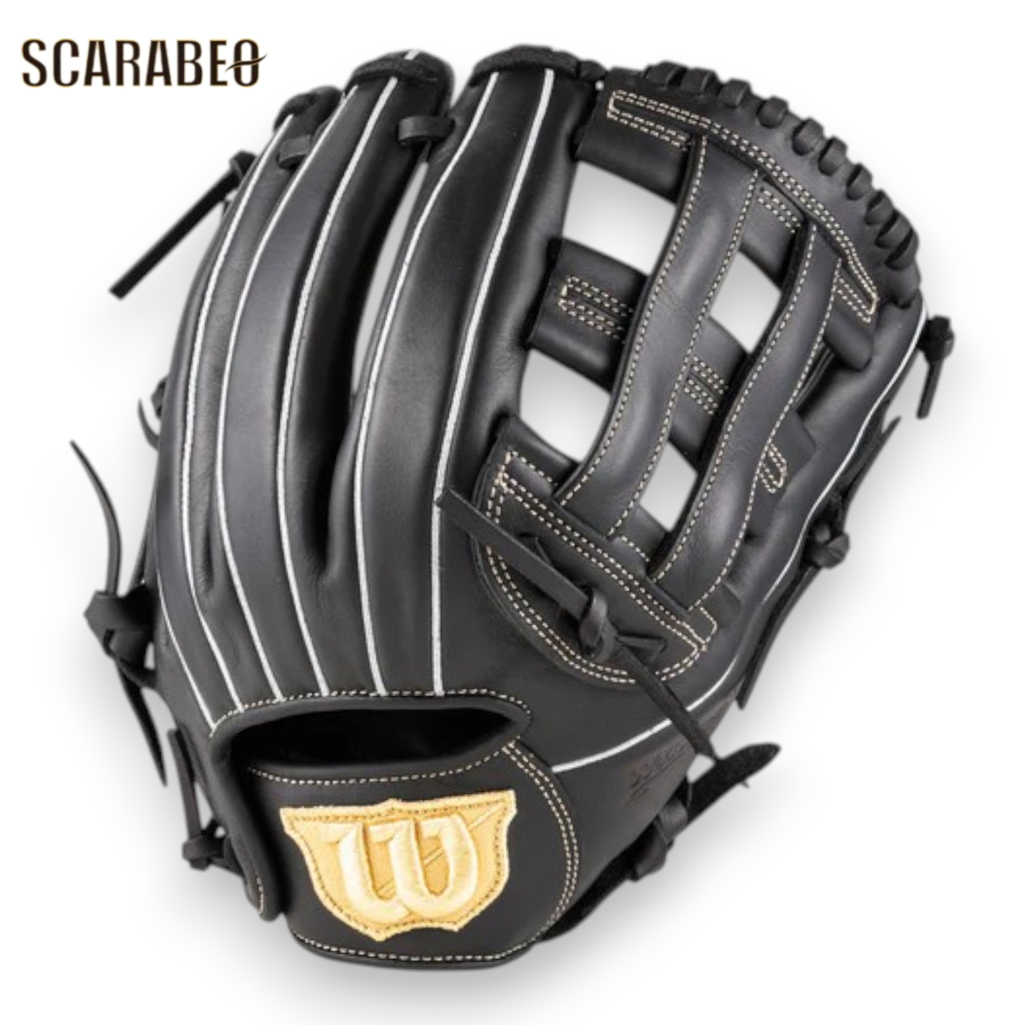Wilson ウイルソン ソフトボール用 グローブ Bear DUAL L 黒いこと デュアル 子指2本入れ相応う おや指パッド 即当てはめる能力のある 未経験者 中級者 地球儀 wbw104519