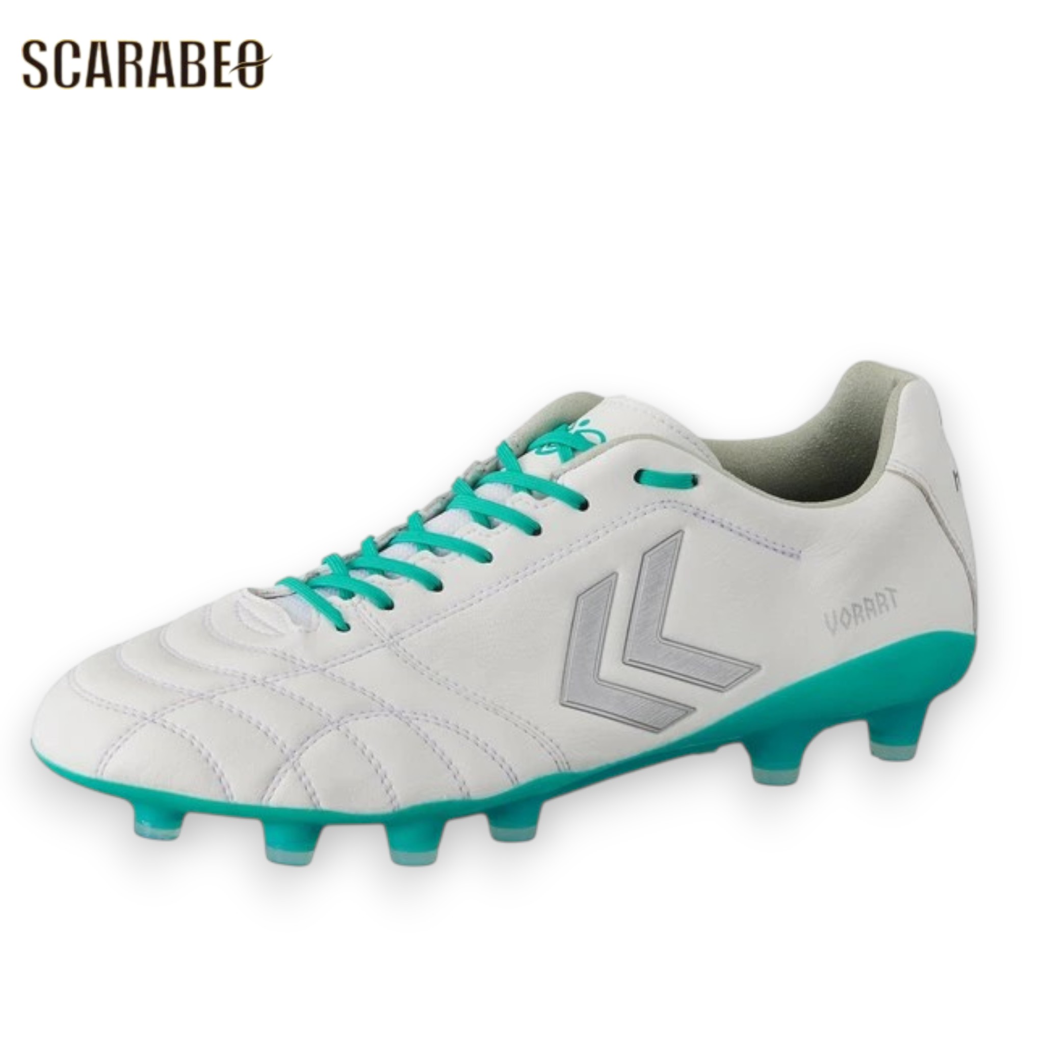 ヒュンメル ヴォラート3 SL PRO SUMMER SUPERWIDE 蹴球スパイク メンズ hummel 4E 幅ひろい 人工芝相応う 白いこと エメラルド緑であること HAS1248SW WHT_EMR has1250南西