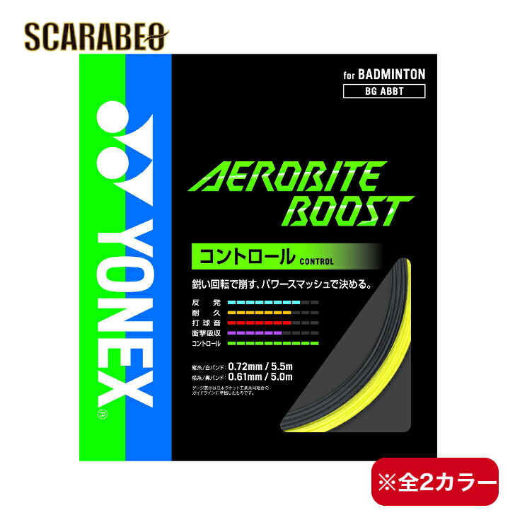 YONEX AEROBITE 赤 ガット CONTROL ヨネックス YONEX Yonex ヨネックス バドミントン エアロバイト
