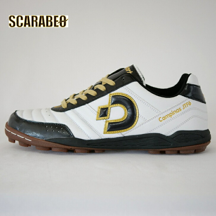 Desporticampinas JTF 6 White x Black x Gold Futsal Shoes DS2040 Campinas JTF VI Desport
