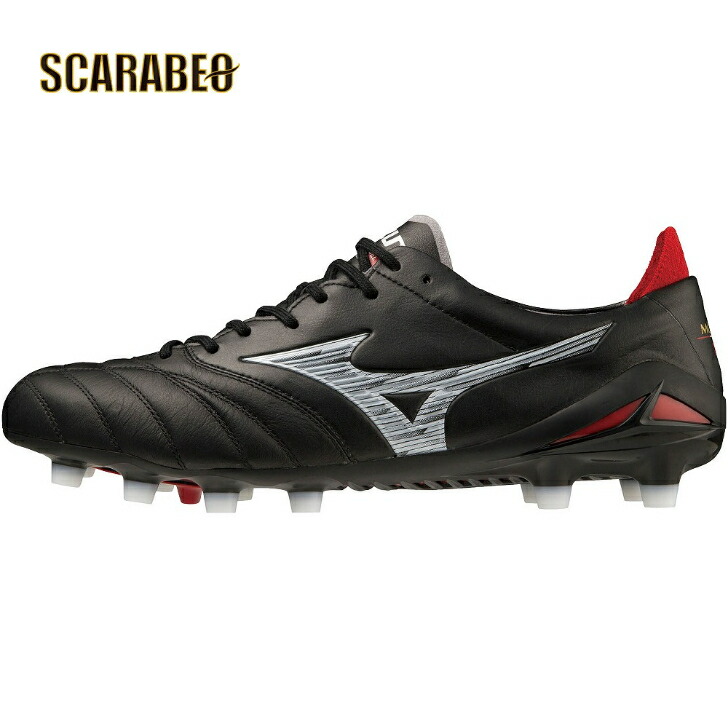 みとうまMizuno モレリアサッカーシューズ黒/赤二足目 27.5 MIZUNO】 ミズノ モレリアネオ 2 サッカー ラグビー スパイク