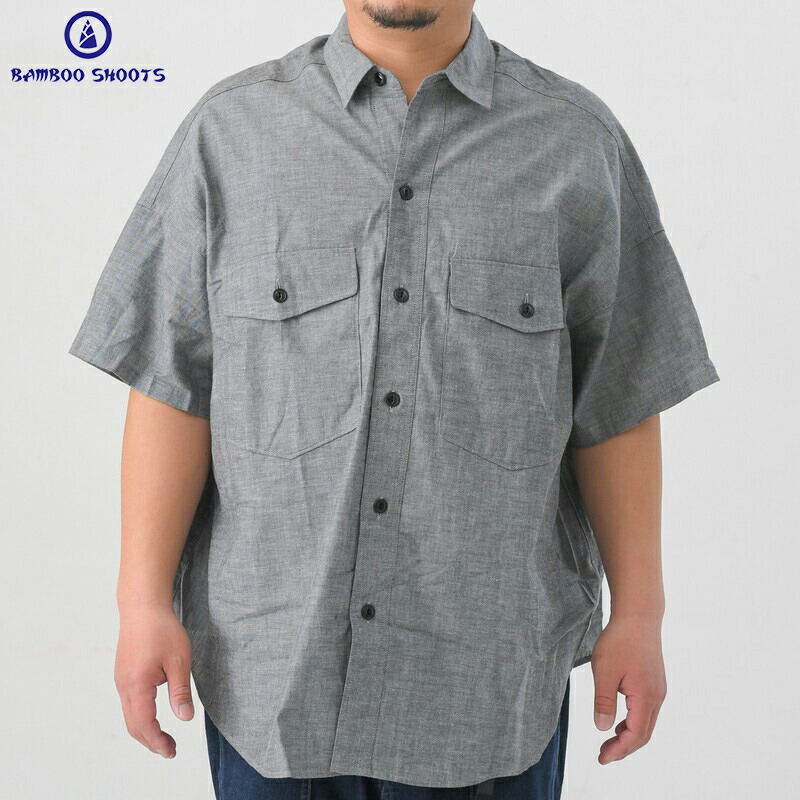楽天市場】BAMBOO SHOOTS バンブーシュート OPEN COLLAR SS SHIRT