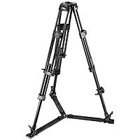 【中古】Manfrotto 525MVB 75粍 どんぶり鉢 2座標軸 軽さ 軽銀 映像媒体三脚 (黒いこと)