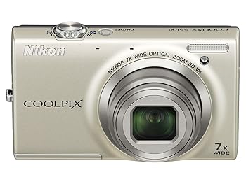 【中古】［人並み外れたに好いたらしい］Nikonデジタル写真機COOLPIX S6100 三鞭酒しろがね色 S6100SL