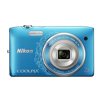 【中古】［非常に良い］Nikon デジタルカメラ COOLPIX S3500 光学7倍ズーム 有効画素数 2005万画素 オリエンタルブルー S3500DBL