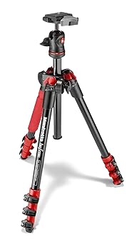 【中古】［非常に良い］Manfrotto コンパクト三脚 Befree アルミ 4段 ボール雲台キット レッド MKBFRA4R-BH