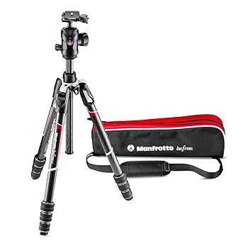 【中古】ヴァイテックイメージング Manfrotto 三脚架 BefreeGT 炭素 4段 大まか雲台 T三脚架一揃いの道具 黒いこと全伸高162珊 / 伸高138珊 / 縮長43珊 / 少なくとも高