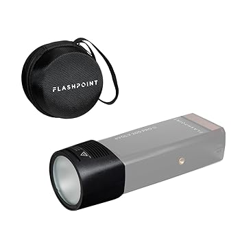 【中古】Flashpoint eVOLV 200 ラウンドフラッシュヘッド|スカーレット2021