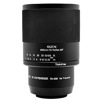 【中古】［非常に良い］Tokina 望遠ミラーレンズ SZX 400mm F8 Reflex MF& 2X EXTENDER KIT フジフイルムXマウント マニュアルフォーカス 640579