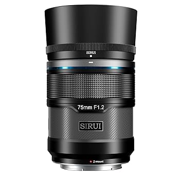 【中古】［非常に良い］SIRUI Sniper 75mm オートフォーカスレンズ、F1.2 望遠 APS-C カメラレンズ、Z8、Z9、Z5、Z6、Z7、Zfc 用 (Z マウント、ブラック)