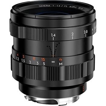 【中古】［人並み外れたに好いたらしい］Thypoch 盛りだくさん一こま活動写真水晶体 Simera 75粍 f/1.4 ASPH水晶体 Leica Mマウント用 (黒いこと)