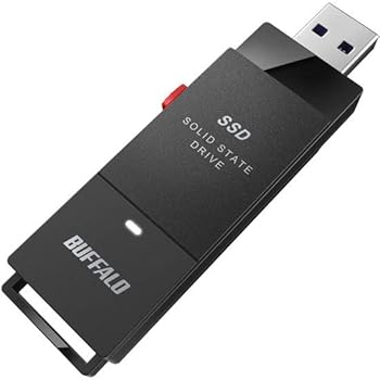 【中古】バッファロー SSD-PUT1.0U3BC/D [外付けSSD ポータブル USB3.2 Gen1 スティック型 TV録画対応 1.0TB ブラック]｜スカーレット2021
