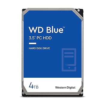 【中古】Western Digital ウエスタンデジタル WD Blue 内蔵 HDD ハードディスク 4TB CMR 3.5インチ SATA 5400rpm キャッシュ256MB PC WD40EZAX-EC