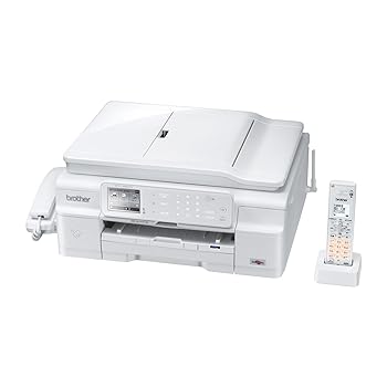 【中古】BROTHER A4インクジェットFAX複合機 PRIVIO デジタル子機1台/白モデル MFC-J980DN-W