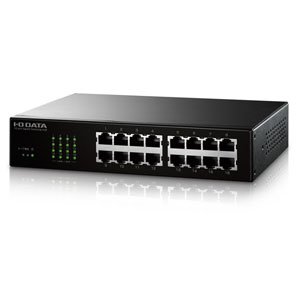 【中古】アイ・オー・データ機器 Gigabit対応16ポートスイッチングハブ ETG-ESH16NB