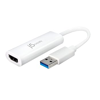 【中古】j5create JUA254 USB 3.0 - HDMI? 外部ビデオアダプター ホワイト
