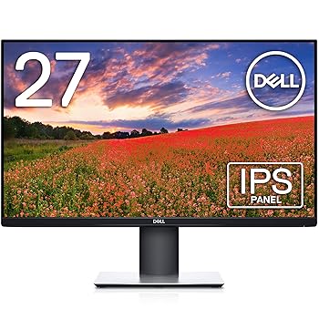 【中古】Dell モニター 27インチ S2719HS(3年間無輝点交換保証/広視野角/フルHD/IPS非光沢/ブルーライト軽減/フリッカーフリー/DP,HDMI,D-Sub15ピン/高さ