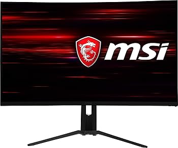 【中古】MSI ゲーミングモニター 31.5インチ 湾曲 4K (3840×2160) Optix MAG321CURV MN508