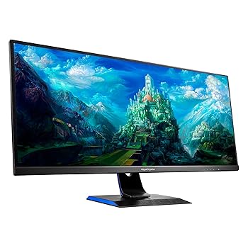【中古】IODATA ゲーミングモニター 34インチ GigaCrysta 75Hz 2ms UWQHD (RPG向き/HDMI×2/DisplayPort/USB-C/スピーカー付/リモコン付/高さ調整/5年保