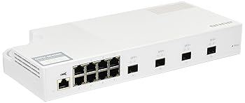 【中古】QNAP(キューナップ)10GbE L2 Webマネージドスイッチ 4つの10GbE SFP+ポート、8つのギガビットイーサネットポート QSW-M408S