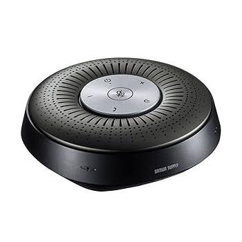 【中古】サンワサプライ スピーカーフォン Bluetooth/USB/オーディオジャック接続 エコー＆ノイズキャンセリング搭載 MM-BTMSP1
