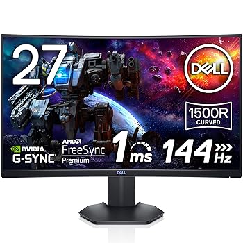DELL 湾曲モニター 本体 165Hz DELL S2722DGMレビュー 165Hzのリフレッシュレートを持つWQHD解像度の