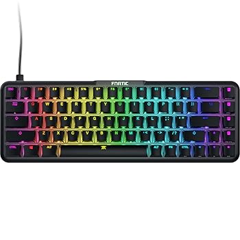 【中古】FnaticGear STREAK65 US ゲーミングキーボード SPEED軸 英語割りつける テンキー受け答え KB0005-001 KB543